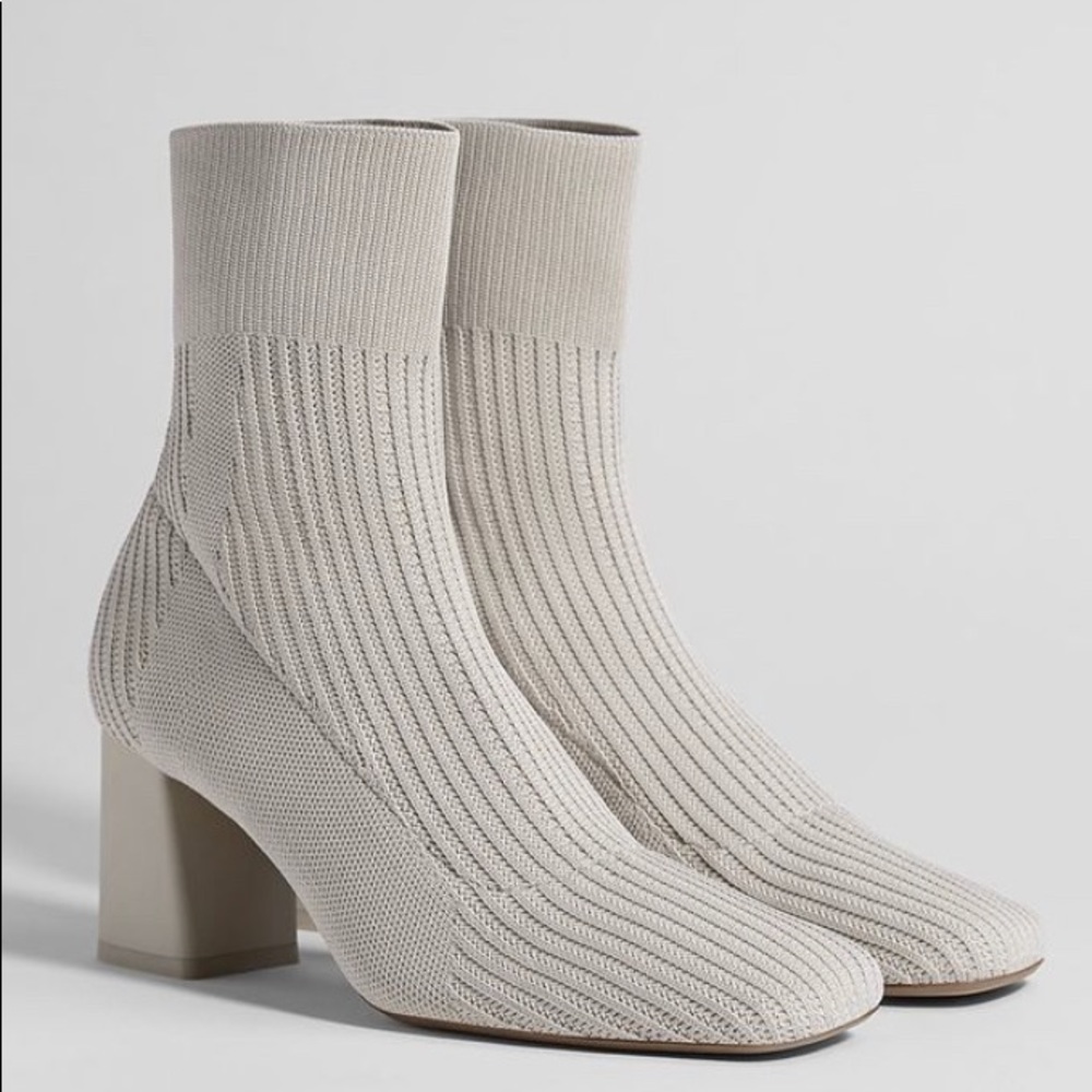 Bershka Mid-heel sock-style ankle boots null 38